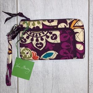 Vera Bradley Zip Zip Wristlet - Plum Crazy pattern